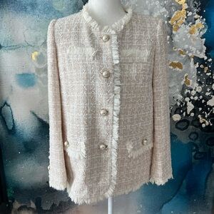 Texture and Pearl Blazer